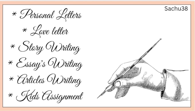 handwrite anything in my cursive handwriting or text styles