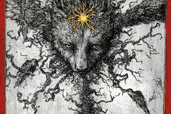 create dark art illustrations in pen and ink