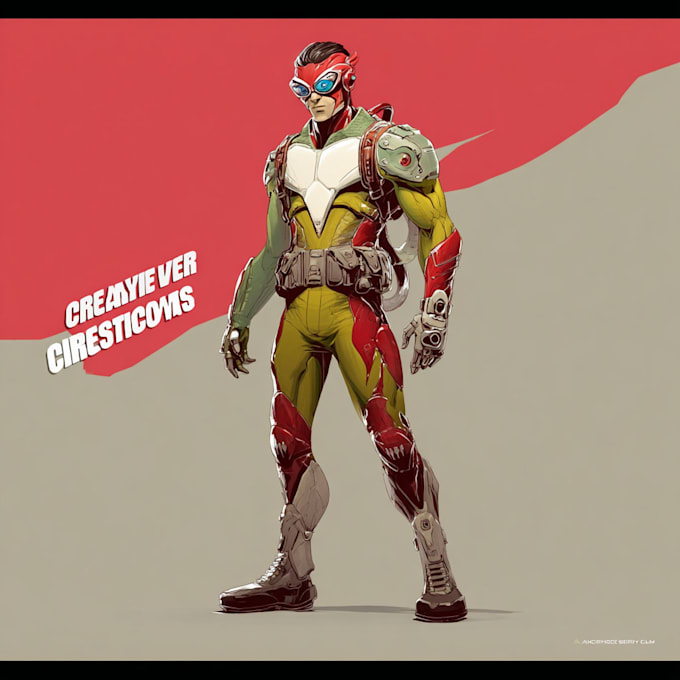 create scifi, fantasy, superhero character design
