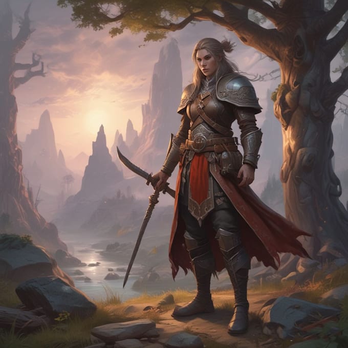 draw your fantasy character, game concept