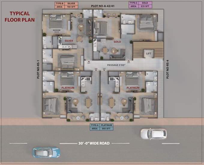 make 3d and 2d floor plan architecture