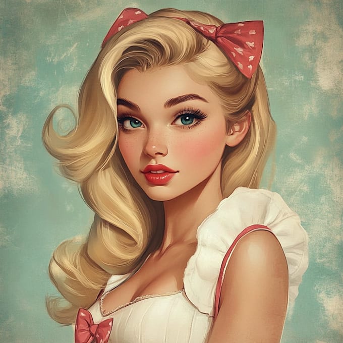custom couple portrait in disney characters