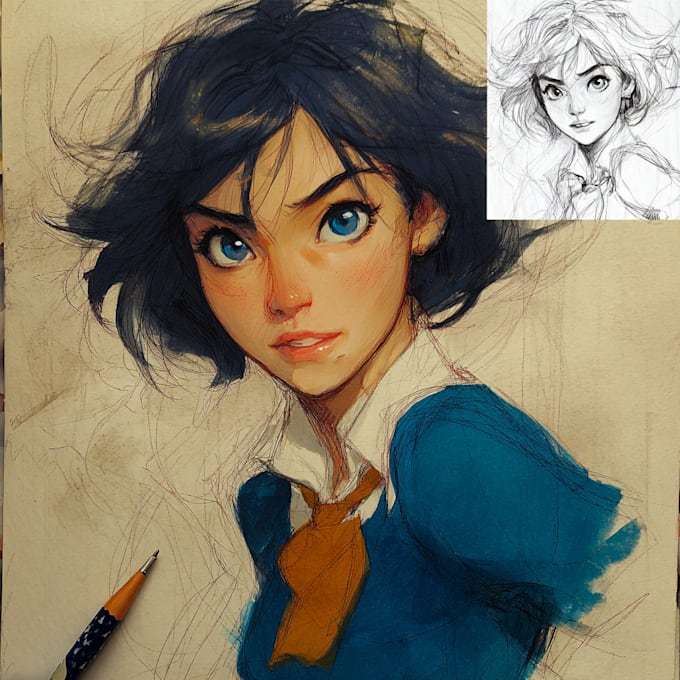 illustrate or draw characters, comics and scenes
