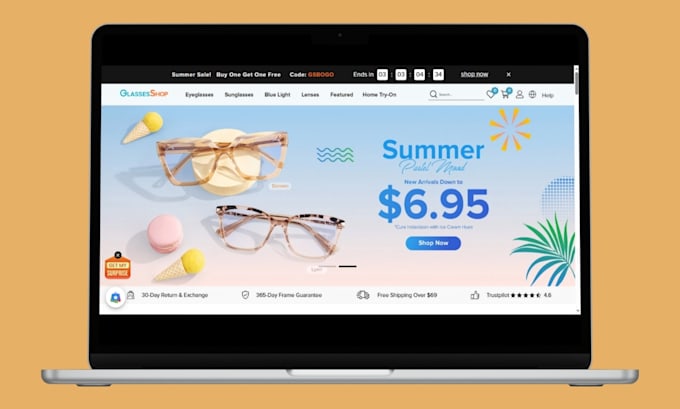 design eyewear and glasses shopify store eyewear eye glasses sunglasses website