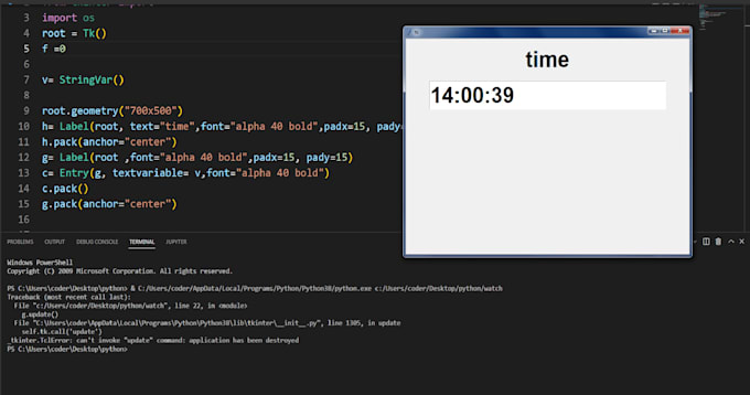 write and debug python scripts for your projects