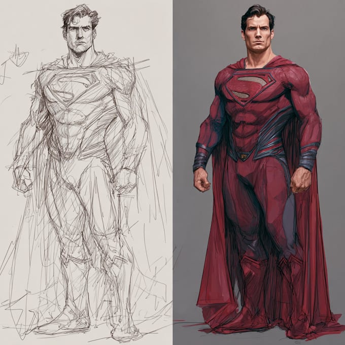 draw you as an amazing superhero