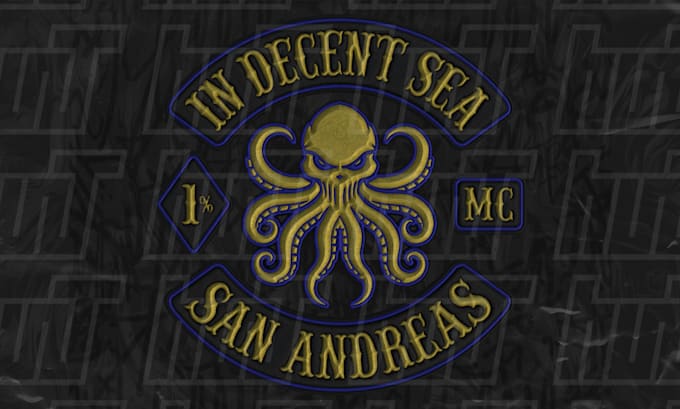 create embroidered mc motorcycle club logo or patch