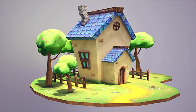 do lowpoly stylized 3d game assets