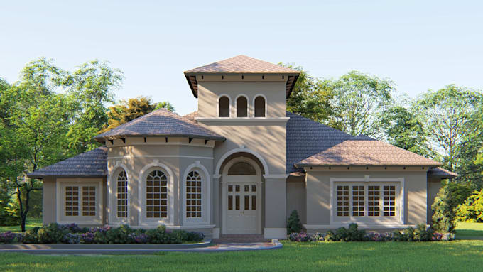 do quickly design, interior and exterior 3d render