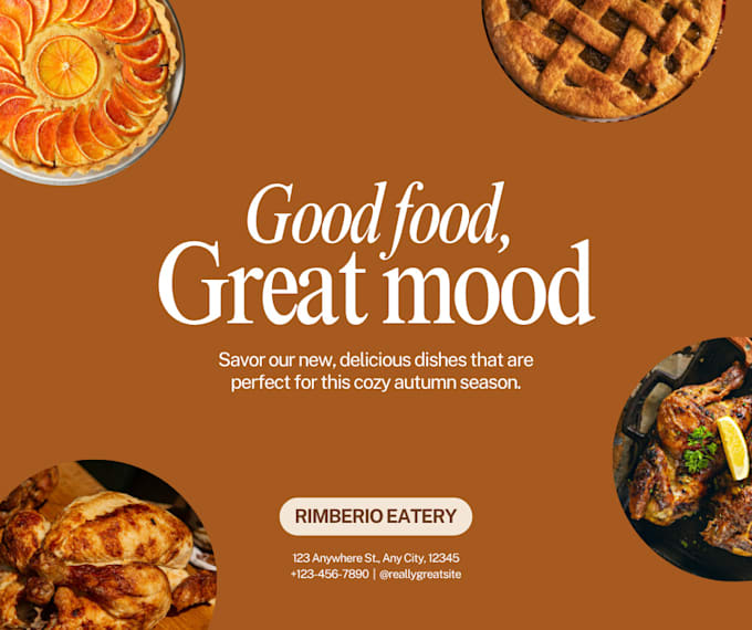 design a modern retaurant logo and business card for you food brand
