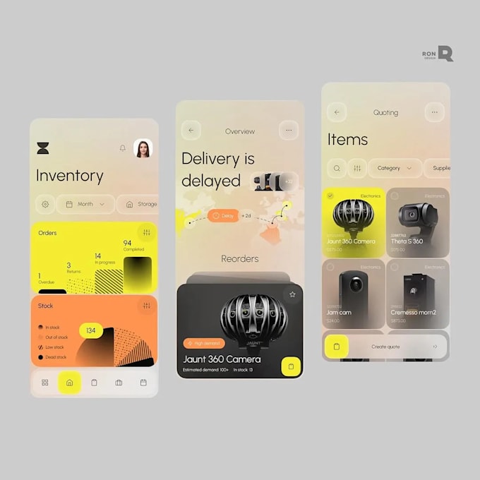 develop custom inventory app management website for business