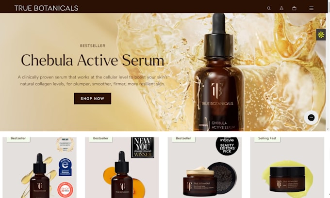 design skincare shopify store cosmetics store skincare website beauty website