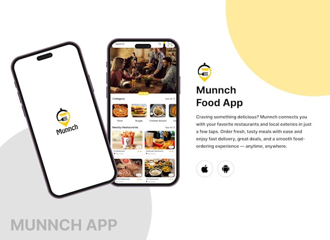 develop food delivery mobile app, grocery delivery app like uber eats