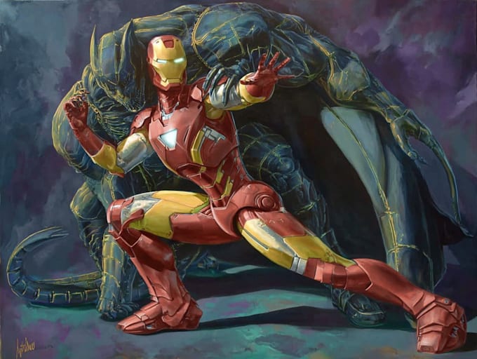 do oil painting superhero for everything you need