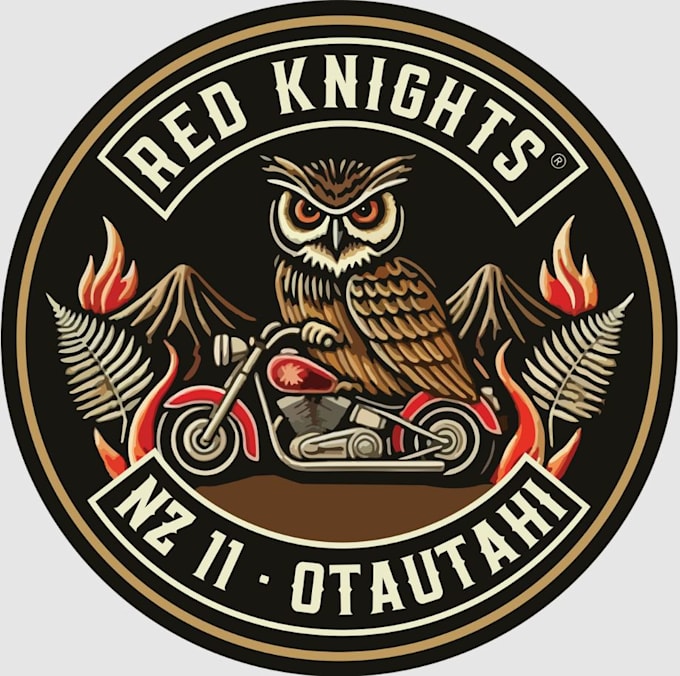 design creative motorcycle club logo