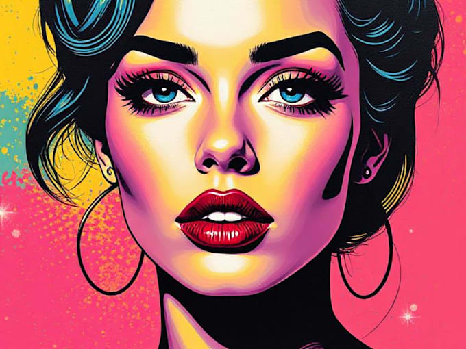 draw a pop art portrait