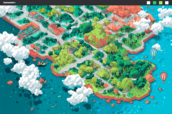 Create vector map, city map, site map, event map in illustrator by ...