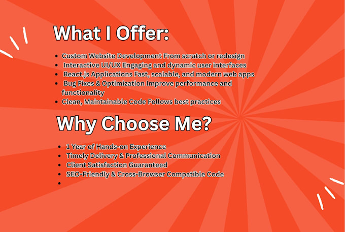 design and redesign professional landing pages  HTML CSS javascript and react