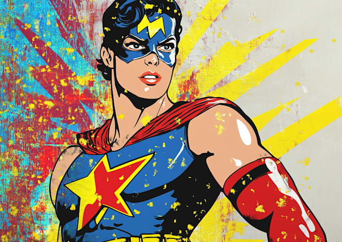 design your unique superhero pop art character