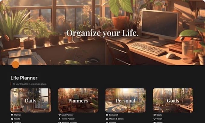 design custom notion dashboard for productivity or business