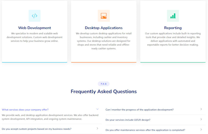 create a professional business profile website