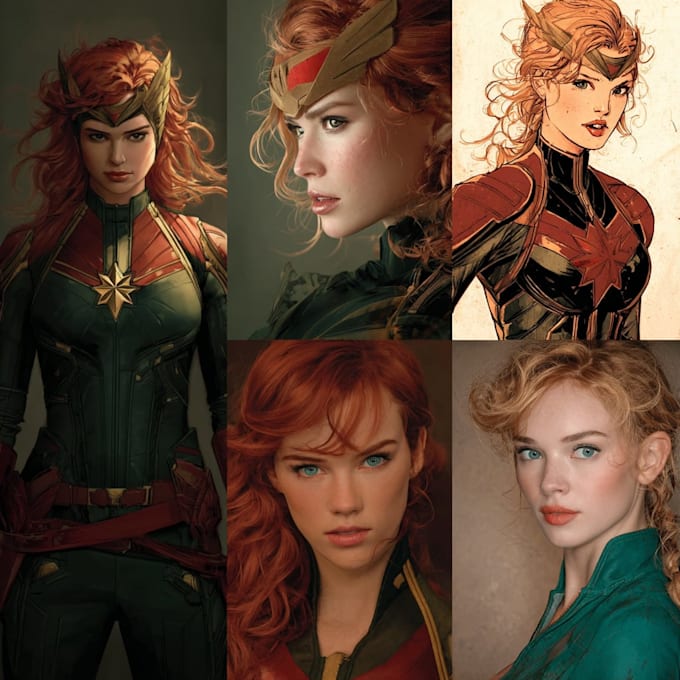 draw you as a superhero marvel or dc character
