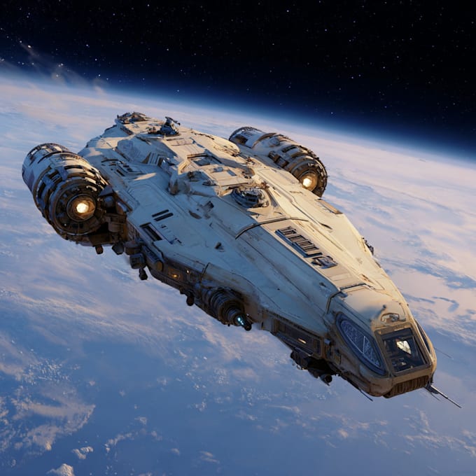 create high quality spaceship concept