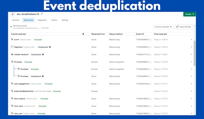 setup advanced fb pixel, fb capi, server side tracking, and event deduplication
