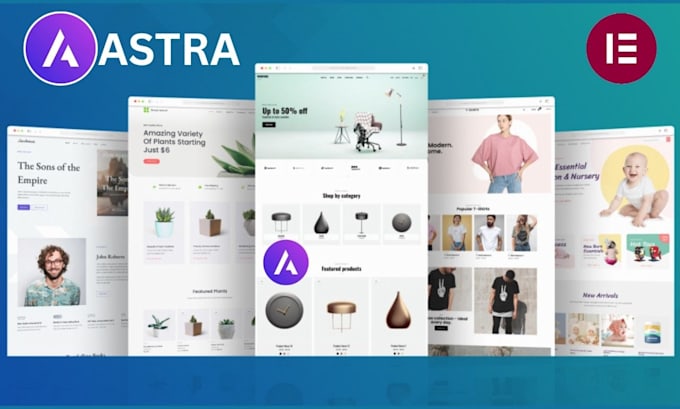 build your wordpress website using astra theme and elementor pro