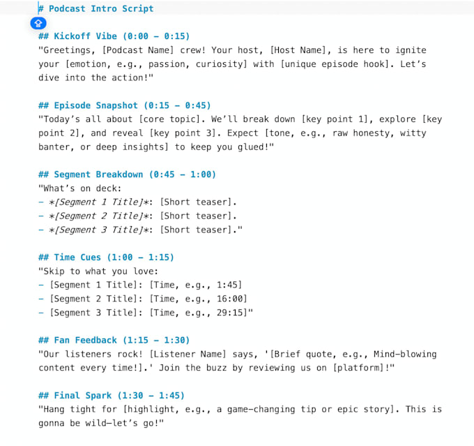 create podcast show notes that grab attention