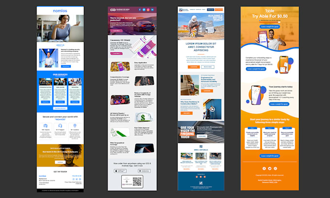 design and code high converting HTML email template