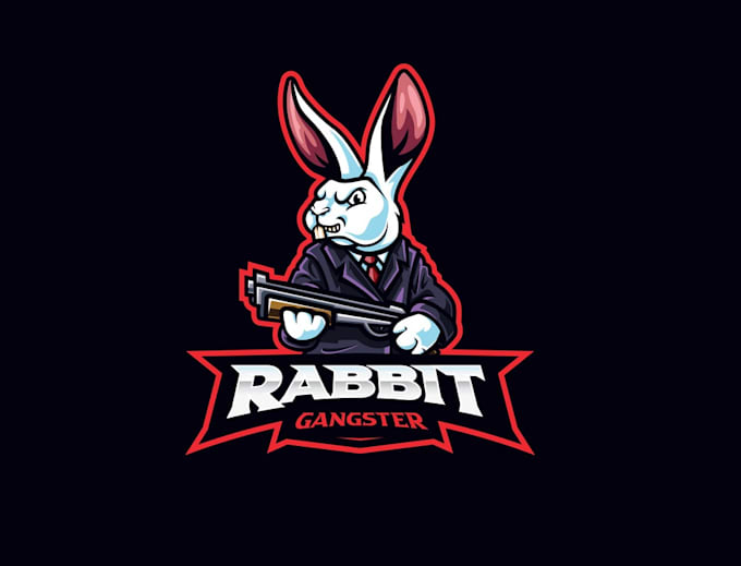 design awesome vintage rabbit logo