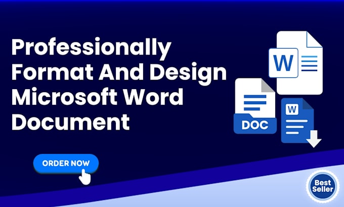 professionally format and design microsoft word document
