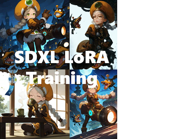 train custom sdxl loras for characters, both anime and realistic