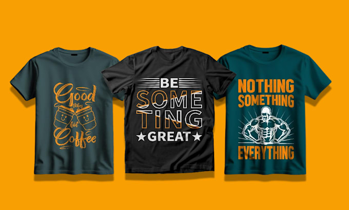 do modern typographic t shirt design for print