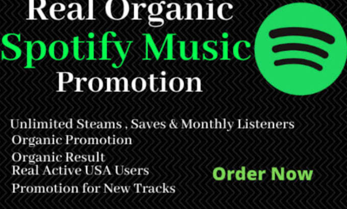 grow your spotify track with real listeners and streams