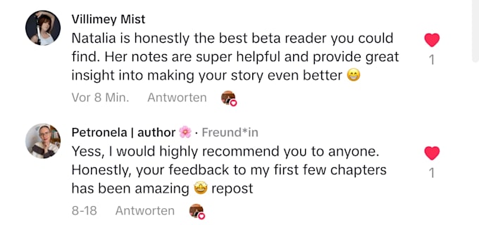 beta read your book and provide a detailed reader report