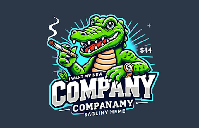 design mascot crocodile vintage badges logo