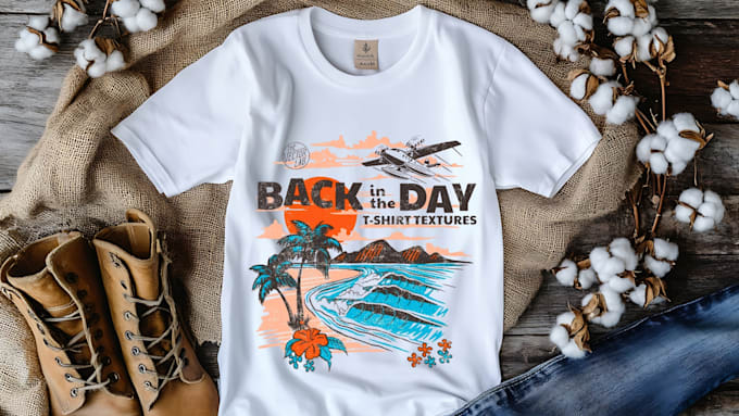 make vintage beach surfing summer t shirt designs