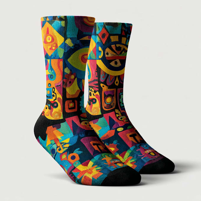 design custom and unique socks design