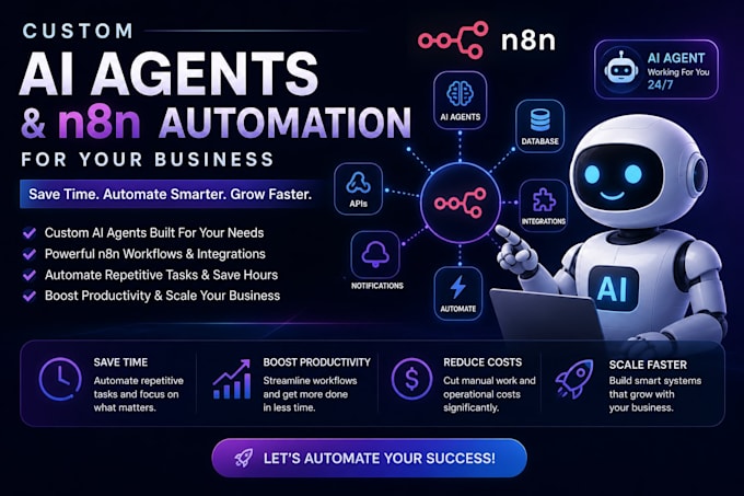 custom ai agents and n8n automation for your busines