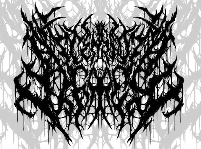 create a thrash metal and heavy metal logo