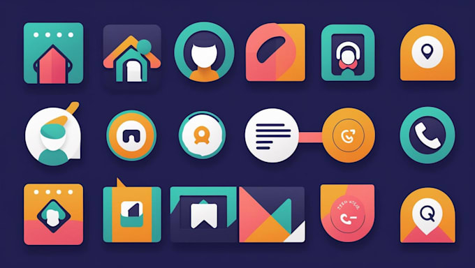 design icon set for a website or app
