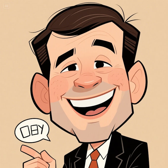 design modern caricature cartoon design
