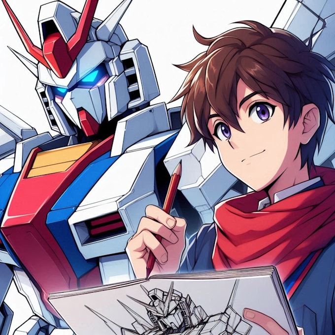 do mecha robot gundam illustrations