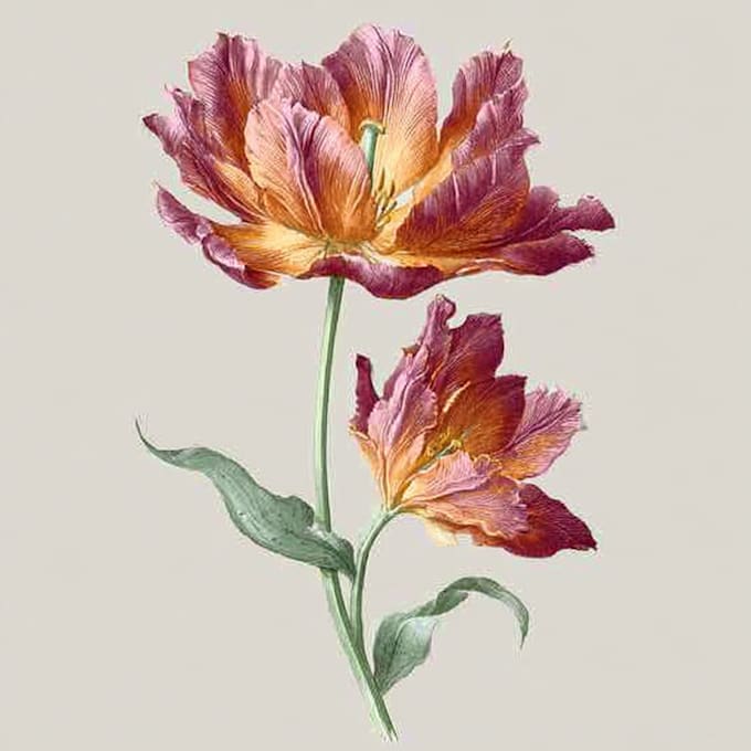 made a botanical illustration depending on your concept