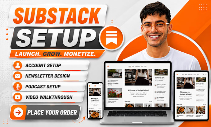 substack setup substack newsletter design setup substack podcast substack expert