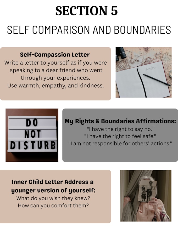 create mental health ebook layouts and instagram posts for healing programs
