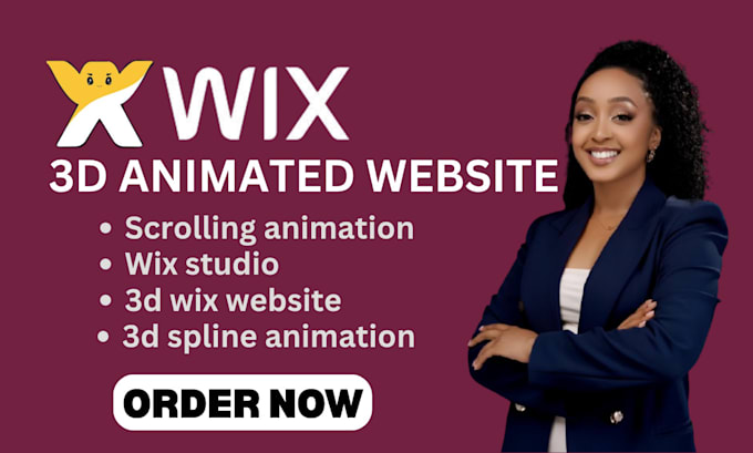 design a 3d animated wix website that wows and converts fast