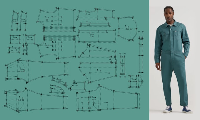 convert your paper or PDF patterns into cad sewing patterns